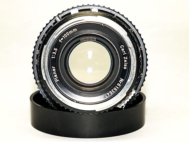 100/3.5 Planar (Cレンズ) 先白 ハッセルブラッド Vシリーズ用  SYNCHRO COMPUR M.X.V.Shutter 付 純正前後キャップ付 (通称山岳プラナー)の画像