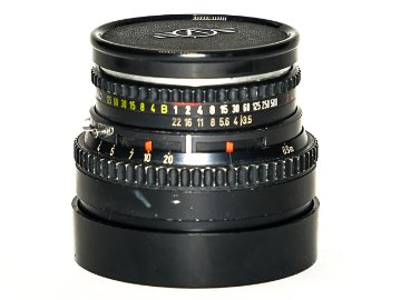 100/3.5 Planar (Cレンズ) 先白 ハッセルブラッド Vシリーズ用  SYNCHRO COMPUR M.X.V.Shutter 付 純正前後キャップ付 (通称山岳プラナー)の画像
