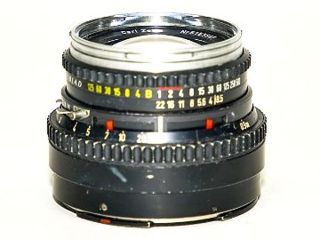 100/3.5 Planar (Cレンズ) 先白 ハッセルブラッド Vシリーズ用  SYNCHRO COMPUR M.X.V.Shutter 付 純正前後キャップ付 (通称山岳プラナー)の画像