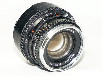 100/3.5 Planar (Cレンズ) 先白 ハッセルブラッド Vシリーズ用  SYNCHRO COMPUR M.X.V.Shutter 付 純正前後キャップ付 (通称山岳プラナー)の画像