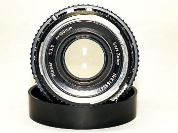 100/3.5 Planar (Cレンズ) 先白 ハッセルブラッド Vシリーズ用  SYNCHRO COMPUR M.X.V.Shutter 付 純正前後キャップ付 (通称山岳プラナー)の画像