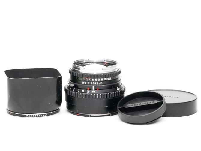 100/3.5 PlanarT*(Cレンズ) 先白 ハッセルブラッド Vシリーズ用  SYNCHRO COMPUR M.X.V.Shutter 付 純正メタルフード,純正前後キャップ付 山岳プラナーの画像