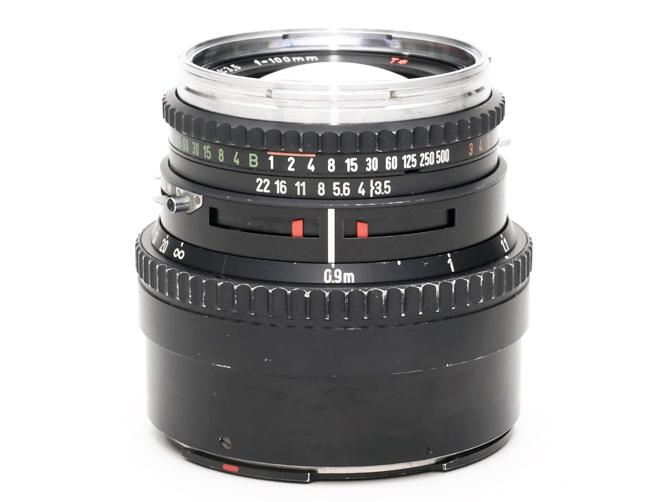 100/3.5 PlanarT*(Cレンズ) 先白 ハッセルブラッド Vシリーズ用  SYNCHRO COMPUR M.X.V.Shutter 付 純正メタルフード,純正前後キャップ付 山岳プラナーの画像