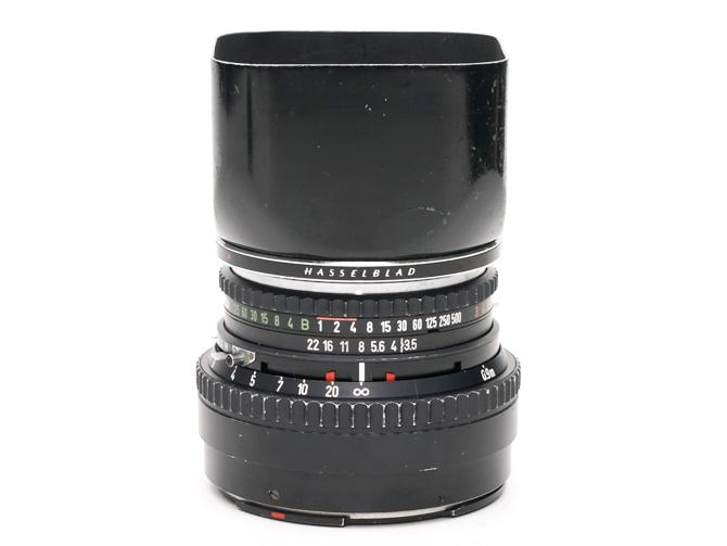 100/3.5 PlanarT*(Cレンズ) 先白 ハッセルブラッド Vシリーズ用  SYNCHRO COMPUR M.X.V.Shutter 付 純正メタルフード,純正前後キャップ付 山岳プラナーの画像