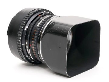 100/3.5 PlanarT*(Cレンズ) 先白 ハッセルブラッド Vシリーズ用  SYNCHRO COMPUR M.X.V.Shutter 付 純正メタルフード,純正前後キャップ付 山岳プラナーの画像