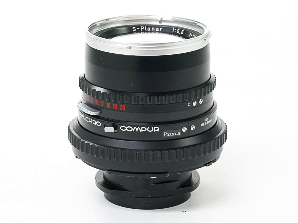 135/5.6 S-Planar  (Cレンズ) 先白 ハッセルブラッド Vシリーズ用  SYNCHRO COMPUR M.X.V.Shutter 付 純正前後キャップ付の画像