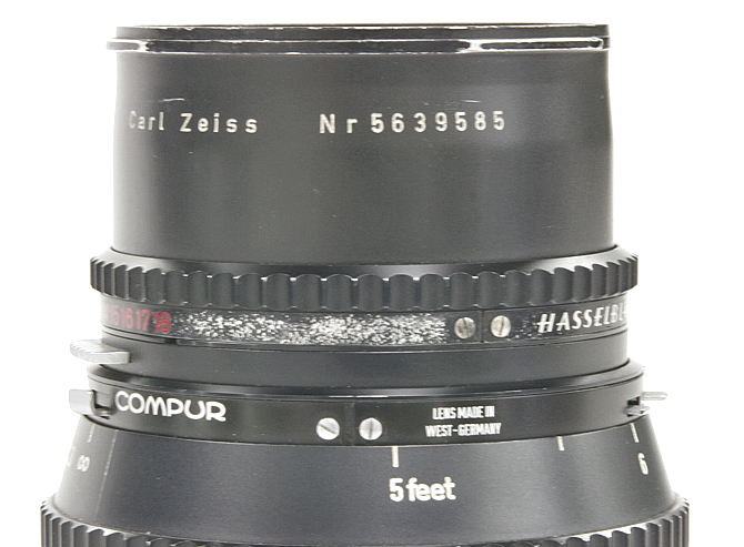 150/4 Sonnar (Cレンズ) ハッセルブラッド Vシリーズ用  SYNCHRO COMPUR M.X.V.Shutter付 B50-55mmフィルターアダプタリング付の画像