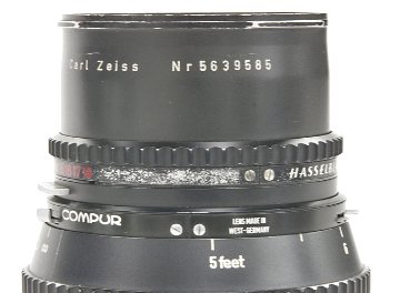 150/4 Sonnar (Cレンズ) ハッセルブラッド Vシリーズ用  SYNCHRO COMPUR M.X.V.Shutter付 B50-55mmフィルターアダプタリング付の画像