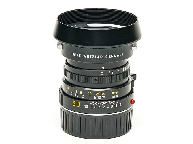 50/2 Summicron-M (made in Canada) ライカＭ用  L#3360171 後キャップ付　レンズ元箱付 メタルレンズフード付　フードキヤップ付　 距離計連動の画像