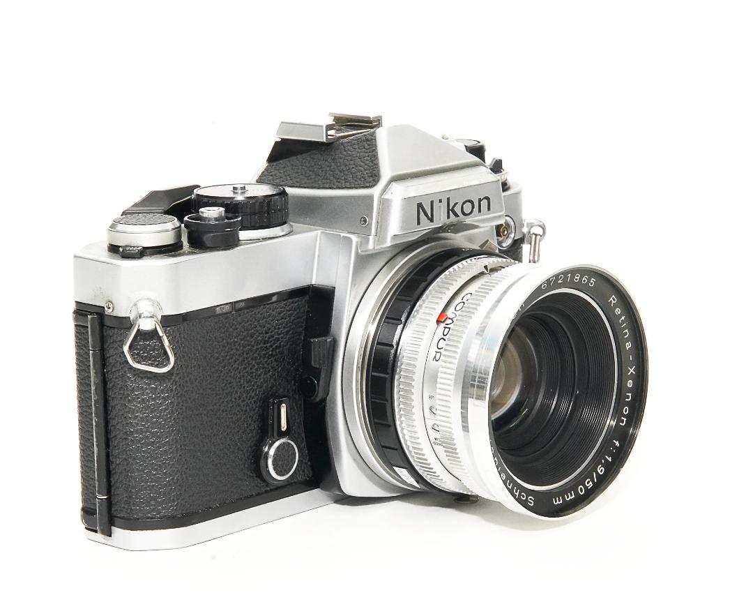 Deckelマウントのレンズを→Nikon F 一眼レフカメラへ) ∞ OK 　　　　 ベッサマチックマウント&ウルトラマチックマウント&Retina Flexマウントが使用可能の画像