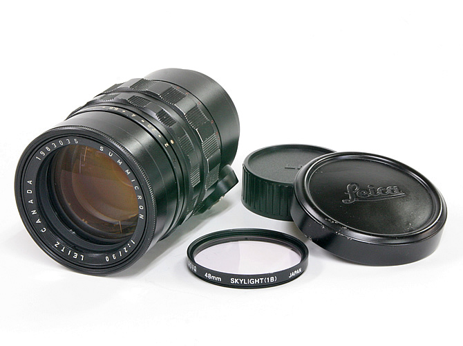90/2 SUMMICRON (ズミクロン) ライカM用　距離計連動 レンズフード内臓の画像