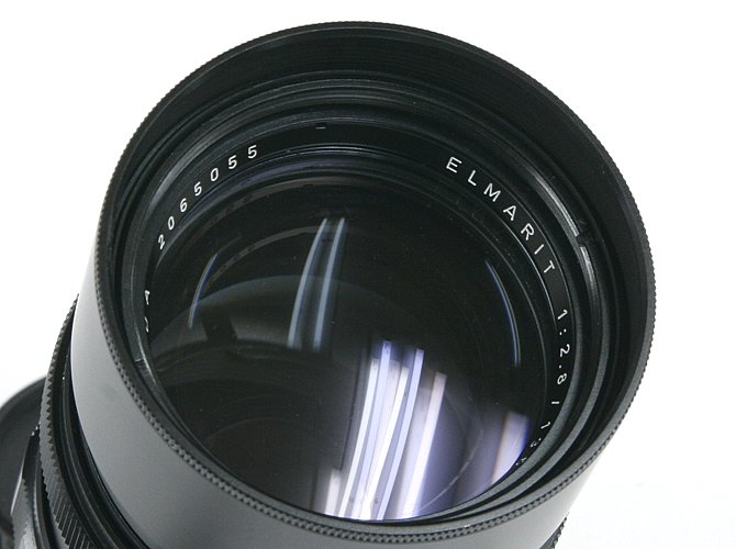 135/2.8 Elmarit (Canada) ライカM用  ビゾフレックスに使用可 メタルフード内蔵(キャップ付) 距離計連動の画像