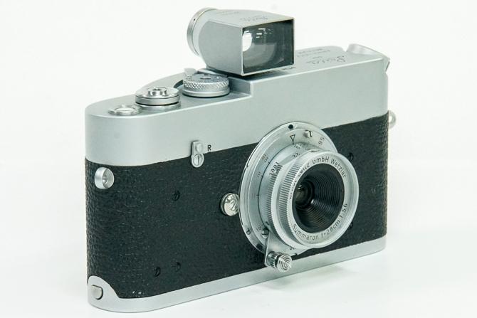 28/5.6 Red Summaron ライカスクリュー(L39)用  距離計連動　Germany L#1413349, 1956年製造　　　　　　　　　Original L-39の画像