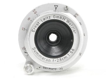 28/5.6 Red Summaron ライカスクリュー(L39)用  距離計連動　Germany L#1413349, 1956年製造　　　　　　　　　Original L-39の画像