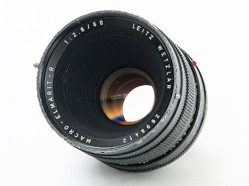 60/2.8 Macro-ELMARIT-R ライカ R 用　(Germany) ファーストバージョン L#2698412 前後キャップ付の画像