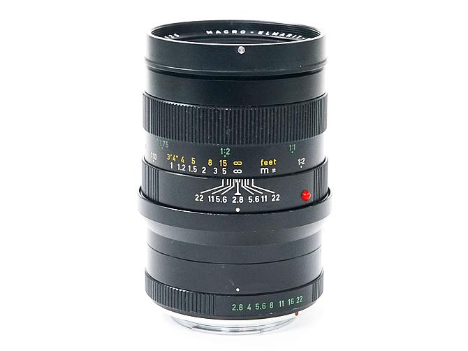 60/2.8 Macro-ELMARIT-R ライカ R 用 　(Germany) 1:1等倍リング付 2カム 専用メタルフード  純正PLフィルタ付 L#2894125 前後純正キャップ付の画像