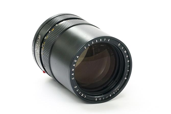 135/2.8 ELMARIT-R (CANADA) ライカR用  フード内臓　前後純正キャップ付 UVaフィルター付(純正)  L#2405972の画像
