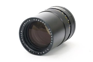 135/2.8 ELMARIT-R (CANADA) ライカR用  フード内臓　前後純正キャップ付 UVaフィルター付(純正)  L#2405972の画像