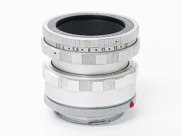 65/3.5 Elmar ライカビゾ用レンズ 16464K付(ヘリコイドring)、オーバーフォール済の画像