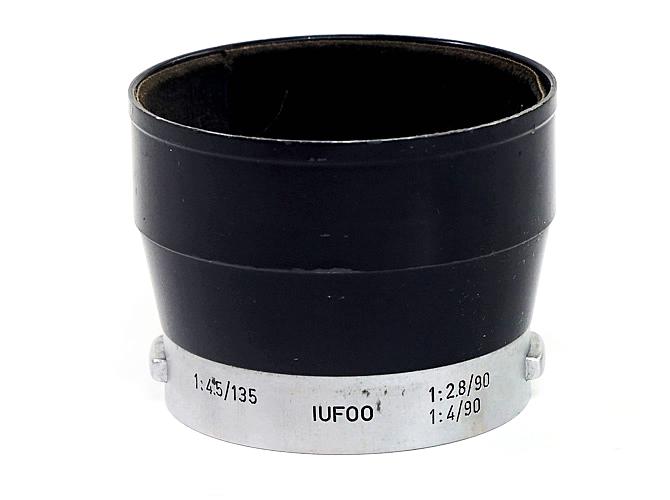 レンズフ－ド L,M 90/2.8, 90/4, 135/4.5cm 用 42Φかぶせ. リバーシブルフード　金属製の画像