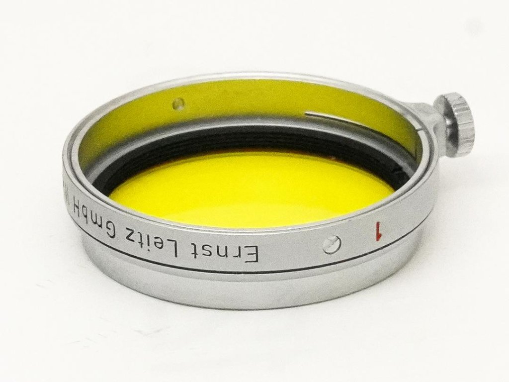 Leica 36mm φ イエロー 純正フィルター 元箱 プラケース付 LEITZ Germanyの画像