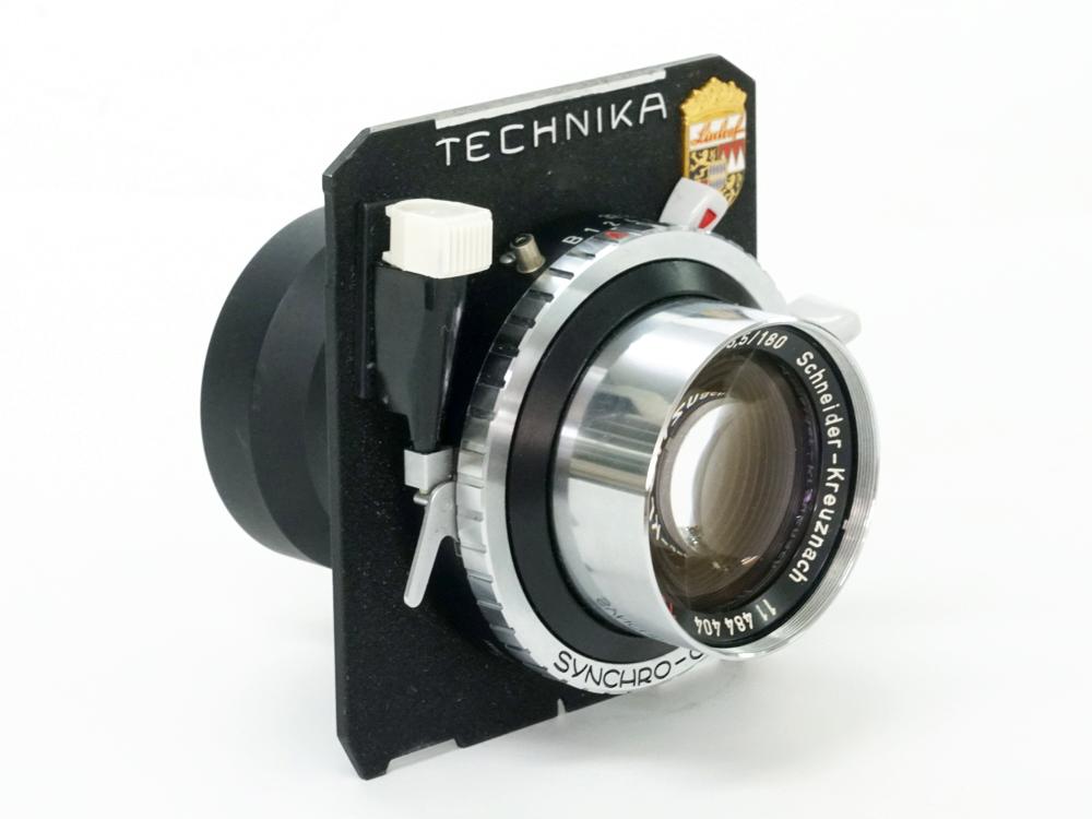 180/5.5 Tele Arton (Schneider)  シンクロコンパー0番シャッターM.X.V.付 Linhof テヒニカ6×9cm 5型レンズボード付、クイックレリーズソケット付、の画像