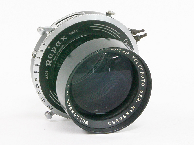 250/5.6 RAPTAR TELEPHOTO WOLLENSAK  RAPAXシャッター付きの画像