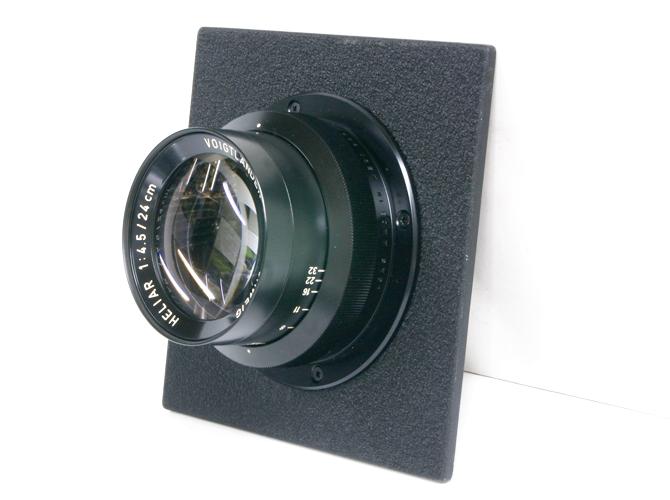 240/4.5　HELIAR (VOIGTLANDER) 　バーレルレンズ コーティング有り　Sinarボード付の画像