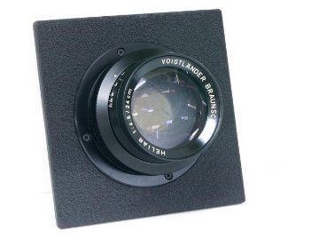 240/4.5　HELIAR (VOIGTLANDER) 　バーレルレンズ コーティング有り　Sinarボード付の画像