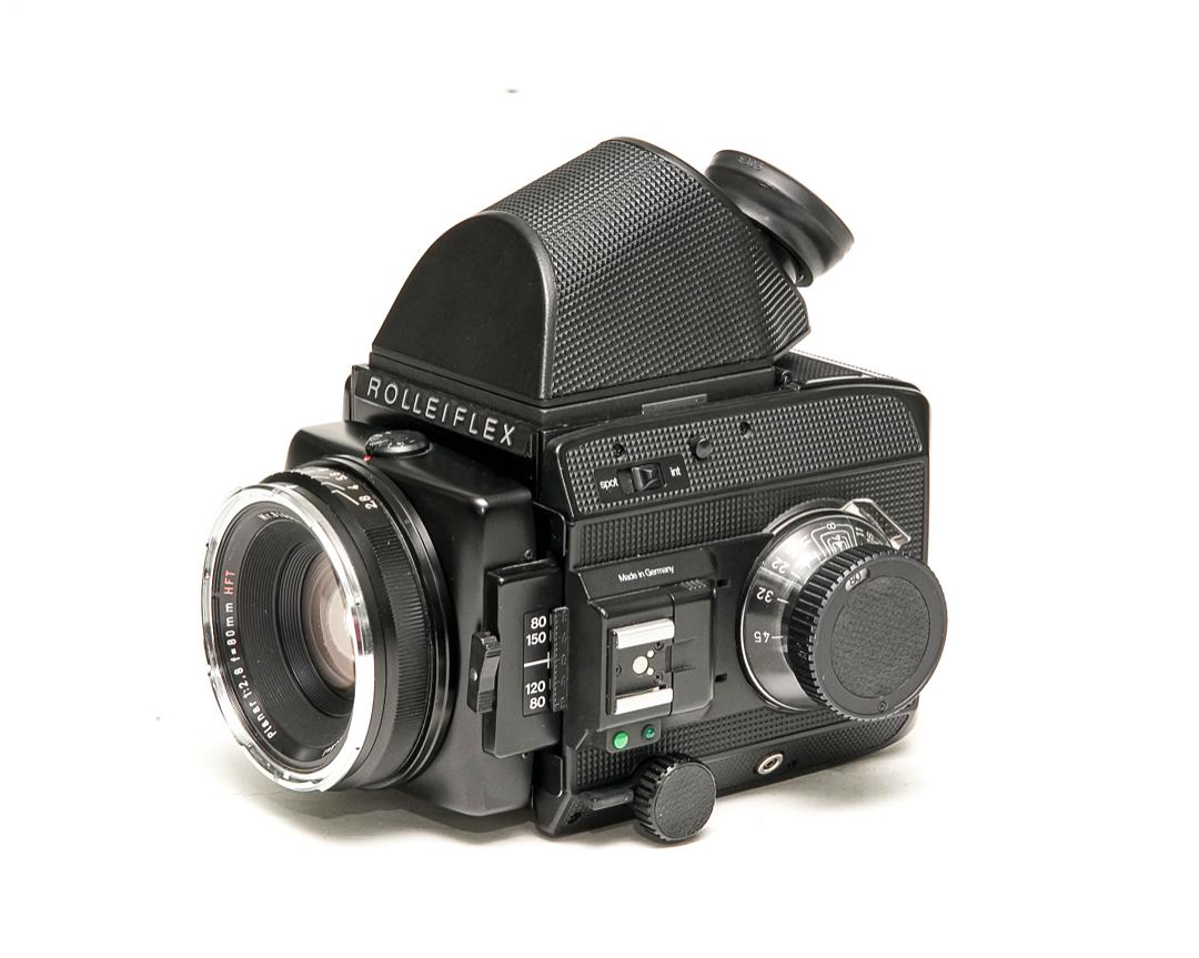 ペンタプリズムファインダー45° Rollei SL66用  左右正像になります、 360度回転します。Rollei純正 革ケース付の画像