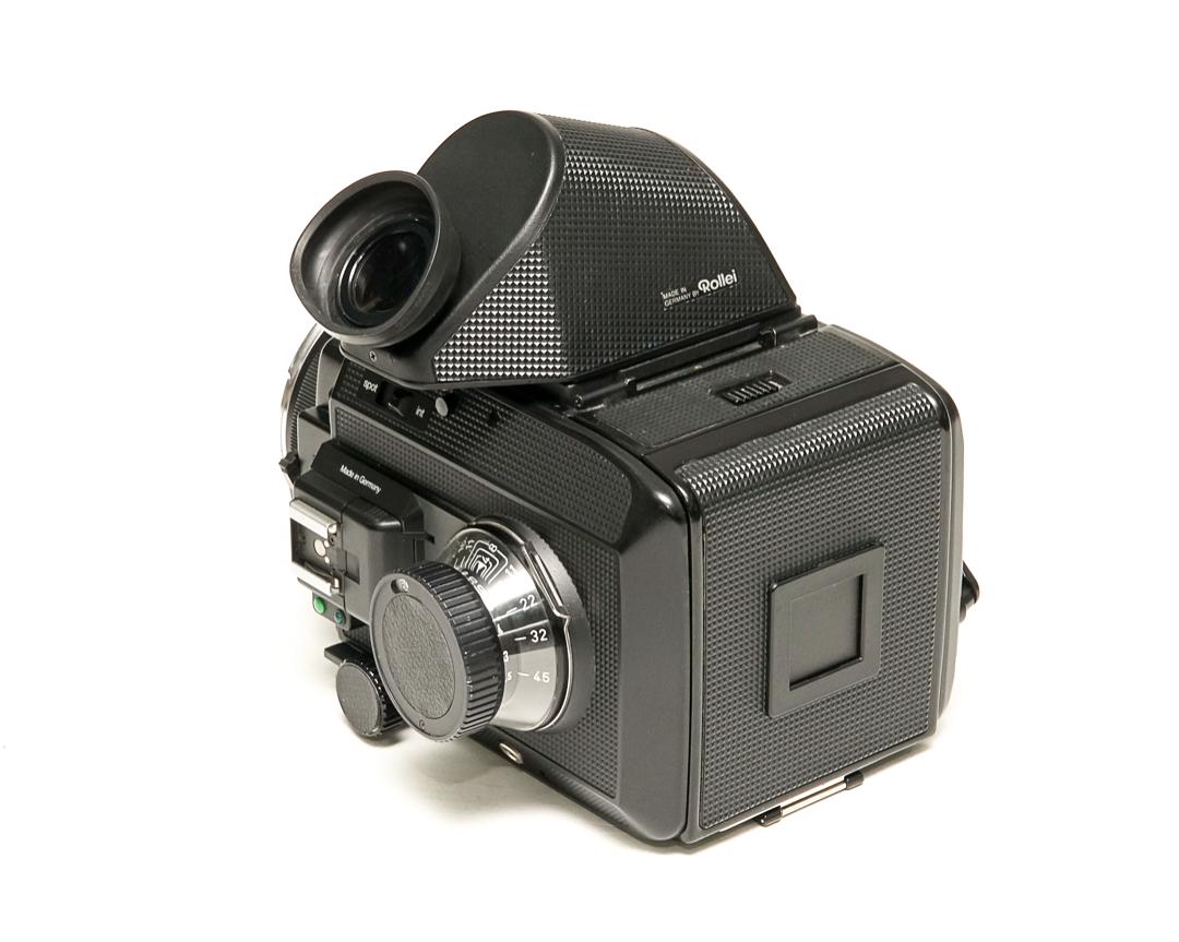 ペンタプリズムファインダー45° Rollei SL66用  左右正像になります、 360度回転します。Rollei純正 革ケース付の画像