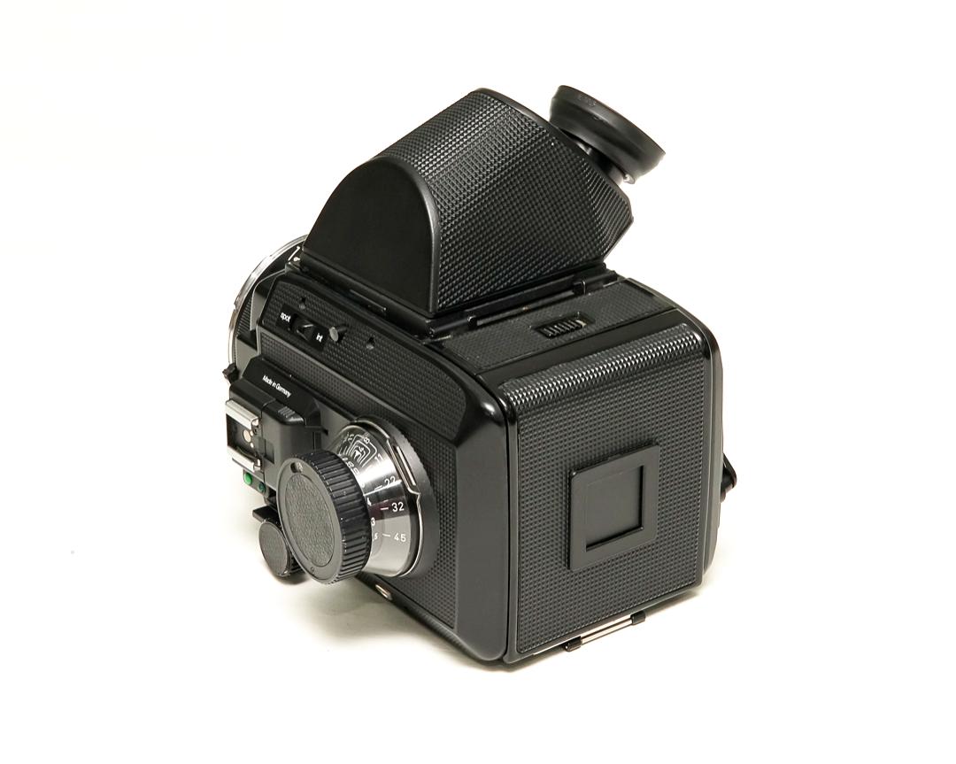 ペンタプリズムファインダー45° Rollei SL66用  左右正像になります、 360度回転します。Rollei純正 革ケース付の画像