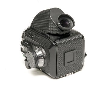 ペンタプリズムファインダー45° Rollei SL66用  左右正像になります、 360度回転します。Rollei純正 革ケース付の画像