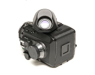ペンタプリズムファインダー45° Rollei SL66用  左右正像になります、 360度回転します。Rollei純正 革ケース付の画像
