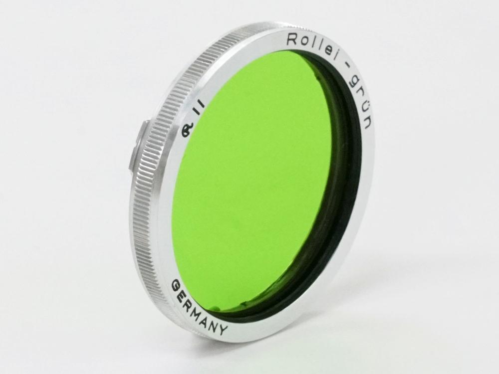 Rollei Ⅱ 型 グリーンフィルター  純正本革ケース付の画像