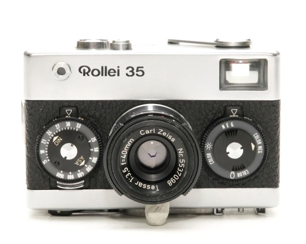 Rollei 35 (白) Singapore 製 40/3.5 Carl Zeissテッサー(沈銅式) 352gの画像