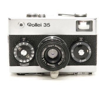 Rollei 35 (白) Singapore 製 40/3.5 Carl Zeissテッサー(沈銅式) 352gの画像