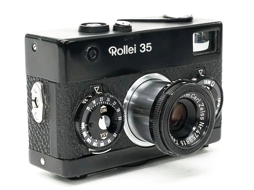 Rollei 35 (黒) Germany 製 40/3.5 Carl Zeiss Tessar (沈銅式) 334gの画像