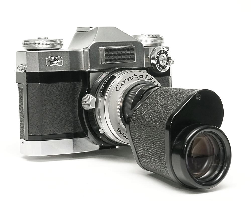 Contaflex 50mm F2.8 Tessar  Synchro-Compur M.X.V.レンズシャッター　　セレンメーター内蔵(作動不)の画像