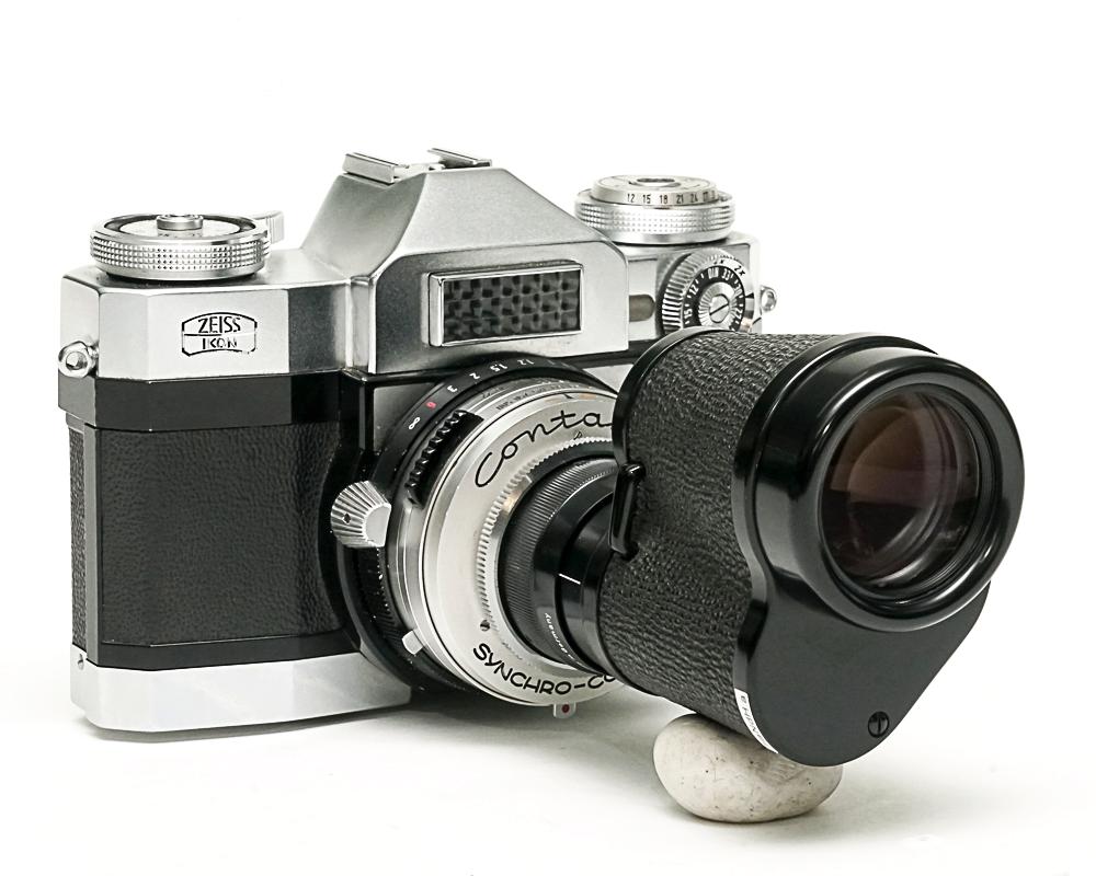 Contaflex 50mm F2.8 Tessar  Synchro-Compur M.X.V.レンズシャッター　　セレンメーター内蔵(作動不)の画像