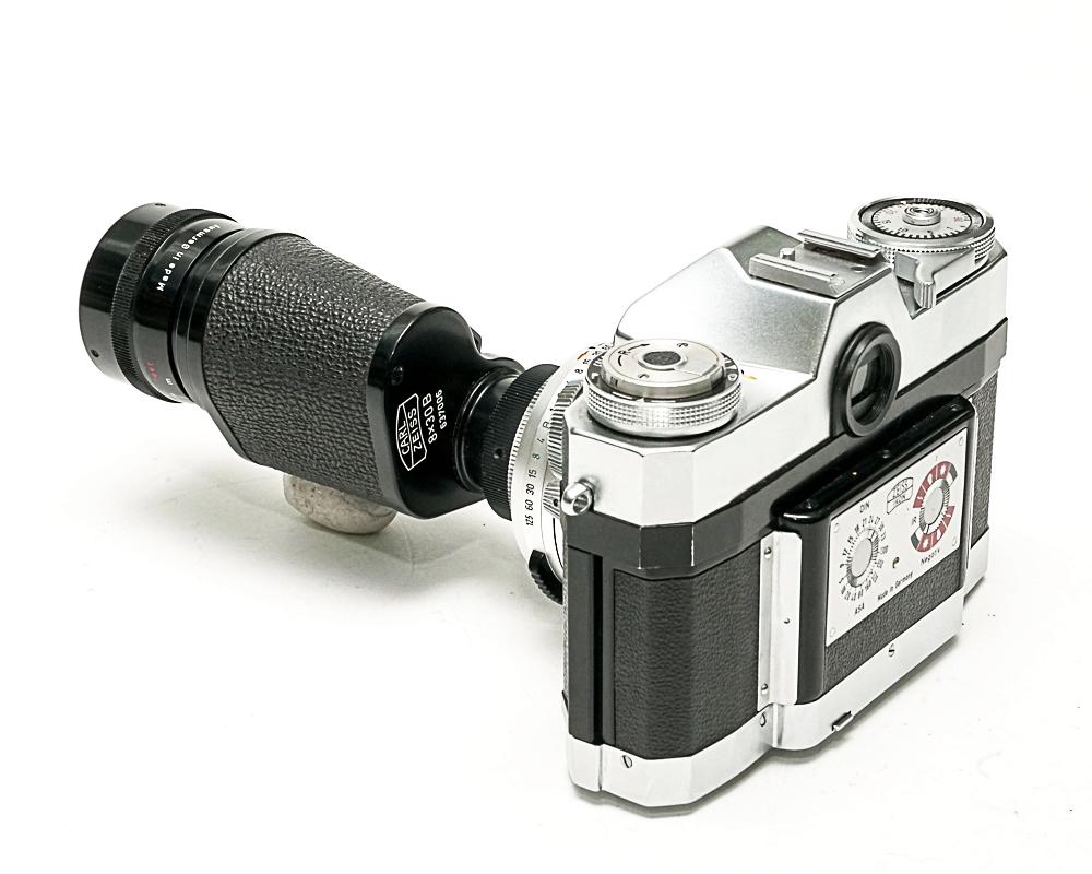 Contaflex 50mm F2.8 Tessar  Synchro-Compur M.X.V.レンズシャッター　　セレンメーター内蔵(作動不)の画像