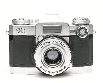 Contaflex 50mm F2.8 Tessar  Synchro-Compur M.X.V.レンズシャッター　　セレンメーター内蔵(作動不)の画像