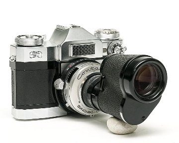 Contaflex 50mm F2.8 Tessar  Synchro-Compur M.X.V.レンズシャッター　　セレンメーター内蔵(作動不)の画像