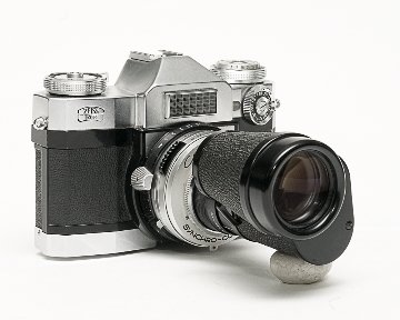 Contaflex 50mm F2.8 Tessar  Synchro-Compur M.X.V.レンズシャッター　　セレンメーター内蔵(作動不)の画像