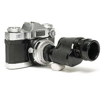 Contaflex 50mm F2.8 Tessar  Synchro-Compur M.X.V.レンズシャッター　　セレンメーター内蔵(作動不)の画像
