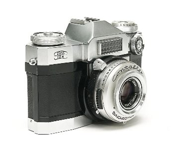 Contaflex 50mm F2.8 Tessar  Synchro-Compur M.X.V.レンズシャッター　　セレンメーター内蔵(作動不)の画像