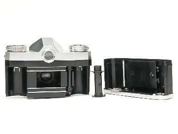 Contaflex 50mm F2.8 Tessar  Synchro-Compur M.X.V.レンズシャッター　　セレンメーター内蔵(作動不)の画像