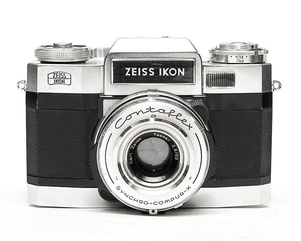Contaflex 50mm F2.8 Tessar  Synchro-Compur M.X.V.レンズシャッター　　セレンメーター内蔵(作動良好)の画像