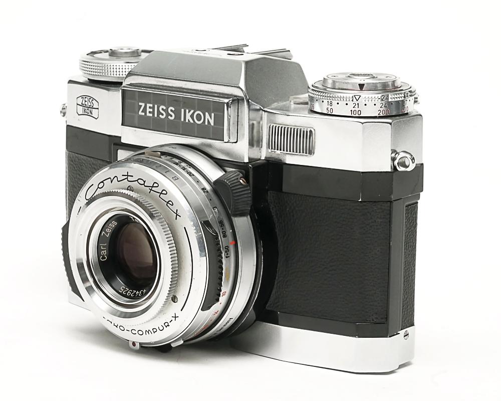 Contaflex 50mm F2.8 Tessar  Synchro-Compur M.X.V.レンズシャッター　　セレンメーター内蔵(作動良好)の画像