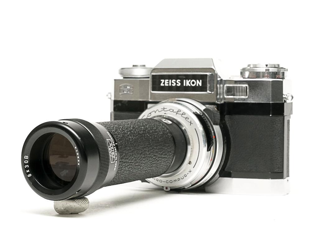 Contaflex 50mm F2.8 Tessar  Synchro-Compur M.X.V.レンズシャッター　　セレンメーター内蔵(作動良好)の画像
